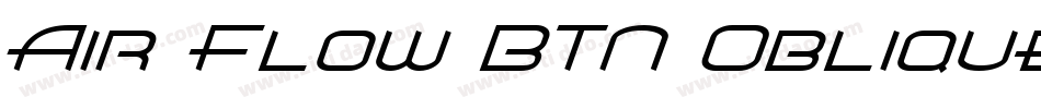 Air Flow BTN Oblique字体转换